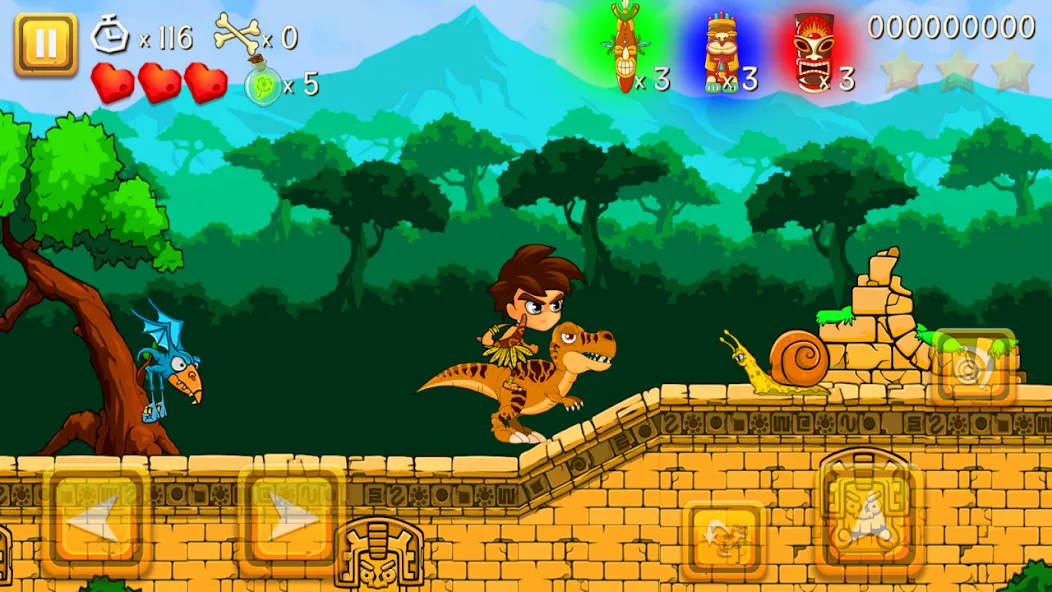 Super Warrior Dino Adventures (Супер Воин Дино Приключения)  [МОД Много монет] Screenshot 3