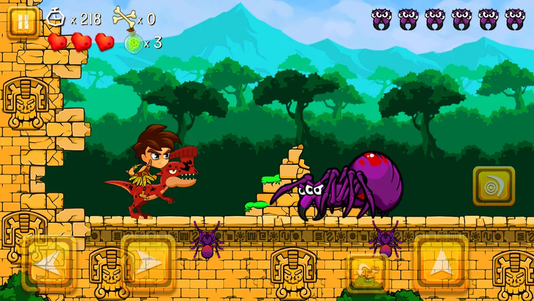 Super Warrior Dino Adventures (Супер Воин Дино Приключения)  [МОД Много монет] Screenshot 5