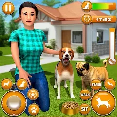 Скачать взлом Pet Dog Family Adventure Games [МОД Много денег] на Андроид