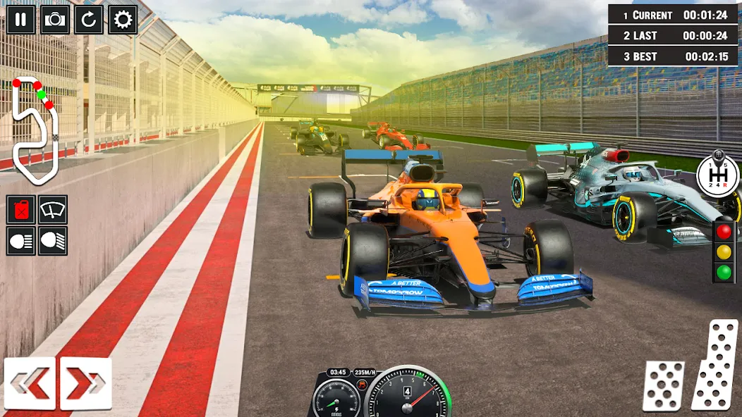 Formula Racing Car Racing Game  [МОД Бесконечные монеты] Screenshot 1