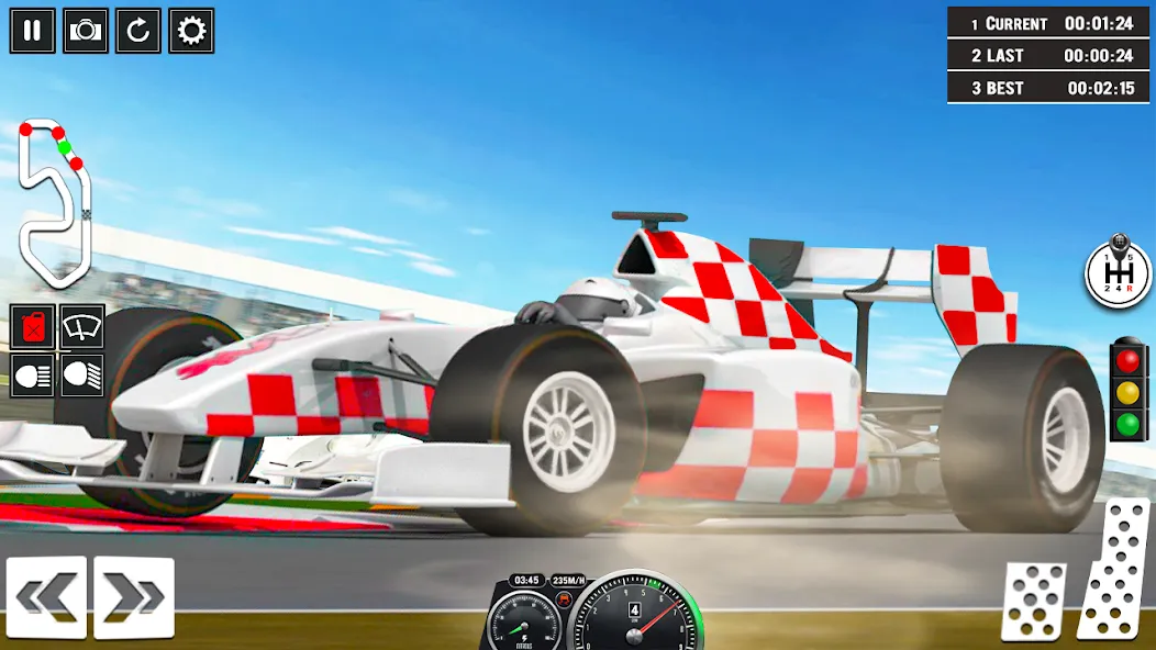 Formula Racing Car Racing Game  [МОД Бесконечные монеты] Screenshot 4