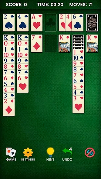 Klondike Solitaire (Клондайк солитер)  [МОД Меню] Screenshot 4