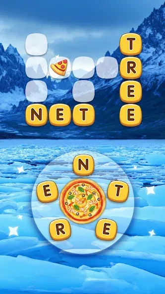 Word Pizza - Word Games  [МОД Бесконечные деньги] Screenshot 2