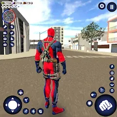 Скачать взлом Miami Rope Hero Spider Game  [МОД Много монет] на Андроид