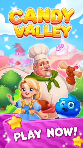 Candy Valley - Match 3 Puzzle  [МОД Меню] Screenshot 5