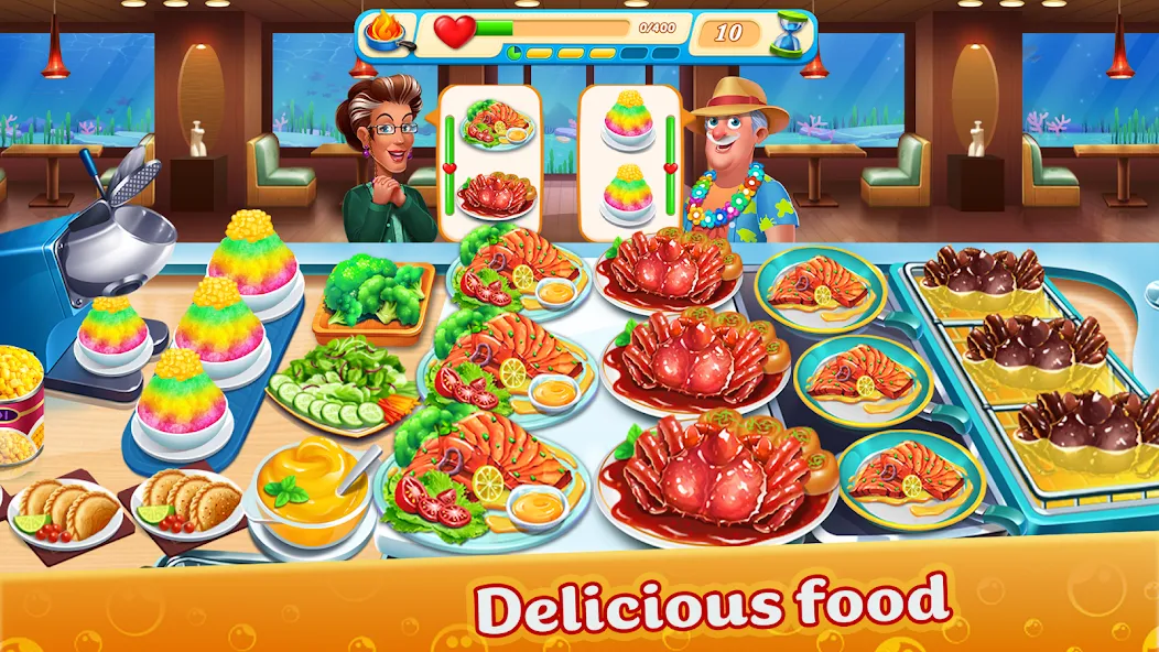 Cooking Aquarium - A Star Chef (Кукинг Аквариум)  [МОД Mega Pack] Screenshot 3