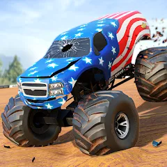 Скачать взлом Fearless US Monster Truck Game (Фирлесс ЮЭС Монстер Трак Гейм)  [МОД Mega Pack] на Андроид