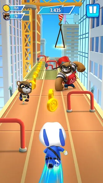 Talking Tom Hero Dash  [МОД Unlimited Money] Screenshot 2