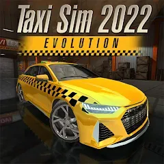 Скачать взлом Taxi Sim 2022 Evolution (Такси Сим 2020) [МОД Много монет] на Андроид