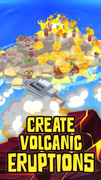 Volcano Island - Sim Game (Вулканический остров)  [МОД Все открыто] Screenshot 1