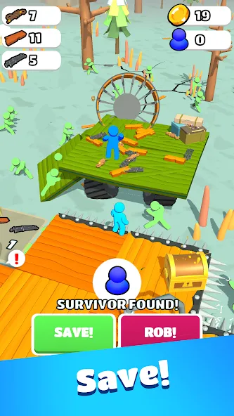 Zombie Raft (Зомби Рафт)  [МОД Все открыто] Screenshot 4