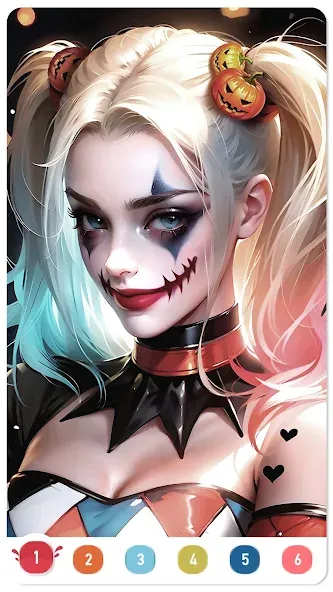 Clown Color, Paint by number  [МОД Много денег] Screenshot 2