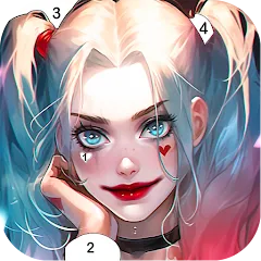 Скачать взлом Clown Color, Paint by number [МОД Много денег] на Андроид