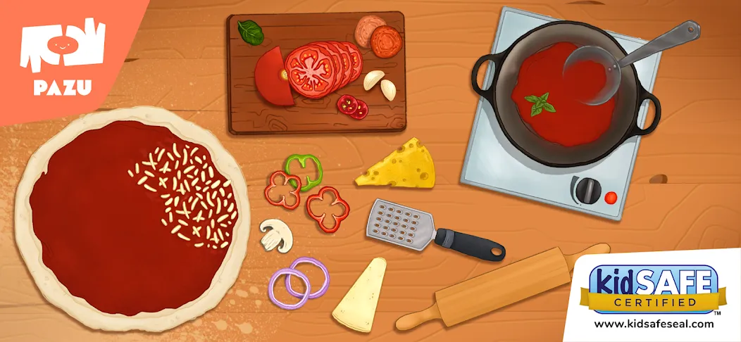 Pizza maker cooking games  [МОД Много денег] Screenshot 1