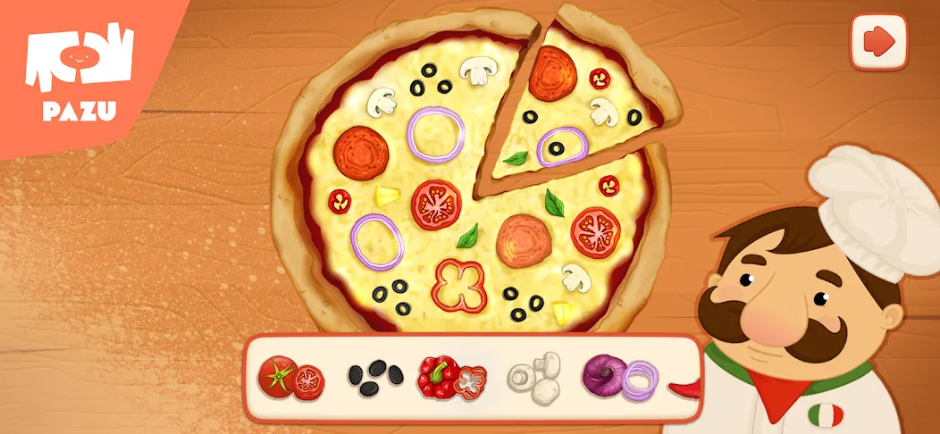 Pizza maker cooking games  [МОД Много денег] Screenshot 5