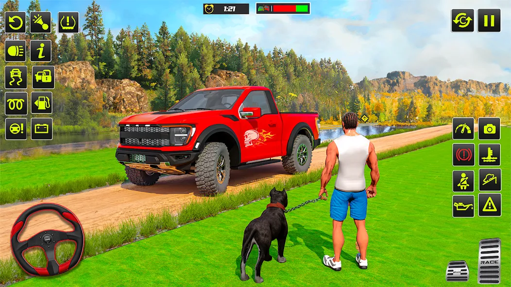 Offroad 4x4 Jeep Driving Game  [МОД Бесконечные монеты] Screenshot 1