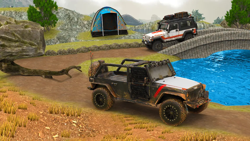 Offroad 4x4 Jeep Driving Game  [МОД Бесконечные монеты] Screenshot 3