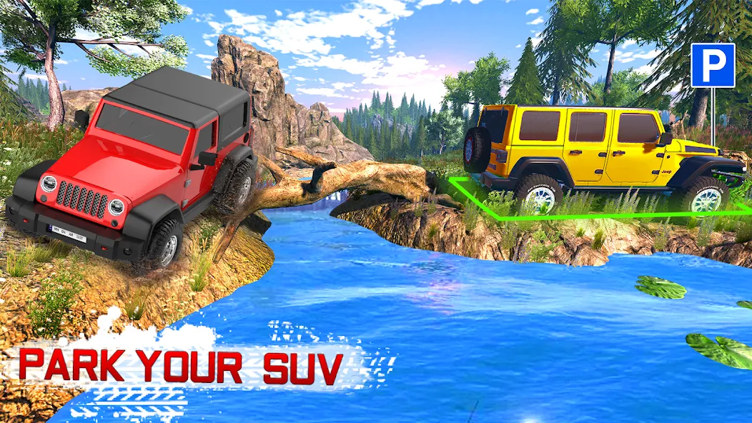 Offroad 4x4 Jeep Driving Game  [МОД Бесконечные монеты] Screenshot 4