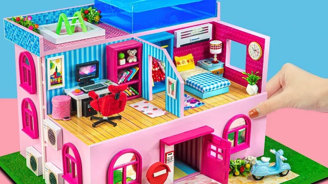 Girl Doll House Design Games (Дизайнерские игры для девочек Домик для кукол)  [МОД Menu] Screenshot 3