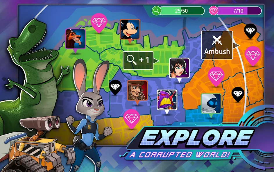 Disney Heroes: Battle Mode (Дисней Хироус)  [МОД Unlimited Money] Screenshot 5