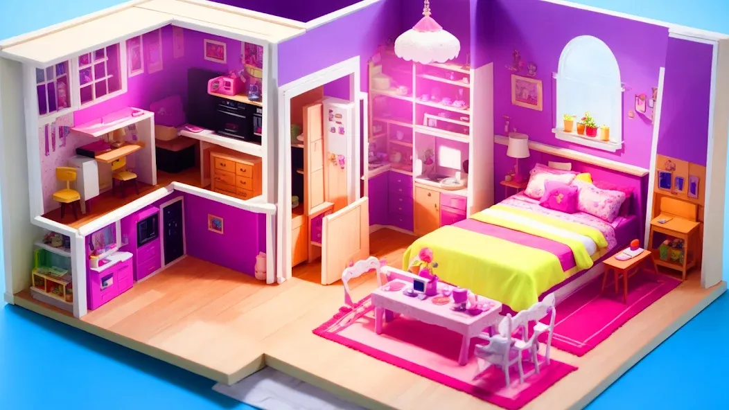 Doll House Design: Girl Games (Долл Хаус Дизайн)  [МОД Бесконечные деньги] Screenshot 2