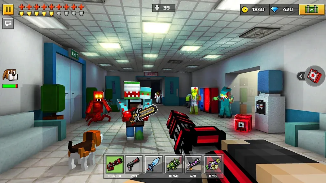 Pixel Gun 3D - FPS Shooter (Пиксельный пистолет 3Д)  [МОД Unlocked] Screenshot 4