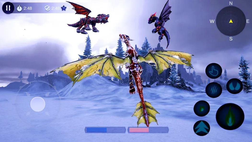 Magical Dragon Flight Games 3D  [МОД Бесконечные деньги] Screenshot 3