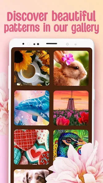 Cross-Stitch: Coloring Book (Кросс)  [МОД Unlocked] Screenshot 4