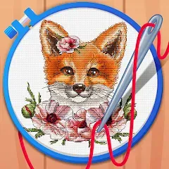 Скачать взлом Cross Stitch Coloring Art (Кроссстич окрашивание искусства)  [МОД Menu] на Андроид