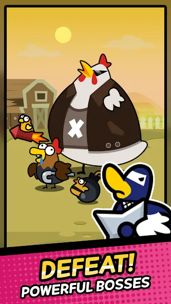 Duck vs Chicken : Idle Defense (Дак против Чикен)  [МОД Unlimited Money] Screenshot 4