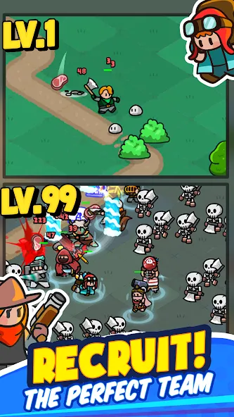 Rumble Heroes - Adventure RPG (Рамбл Хироес)  [МОД Много монет] Screenshot 4