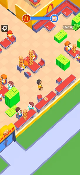 My Burger Shop: Burger Games (Май Бургер Шоп Игры)  [МОД Unlocked] Screenshot 1