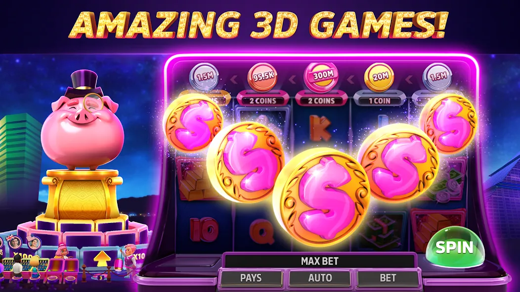 POP! Slots™ Vegas Casino Games  [МОД Menu] Screenshot 4