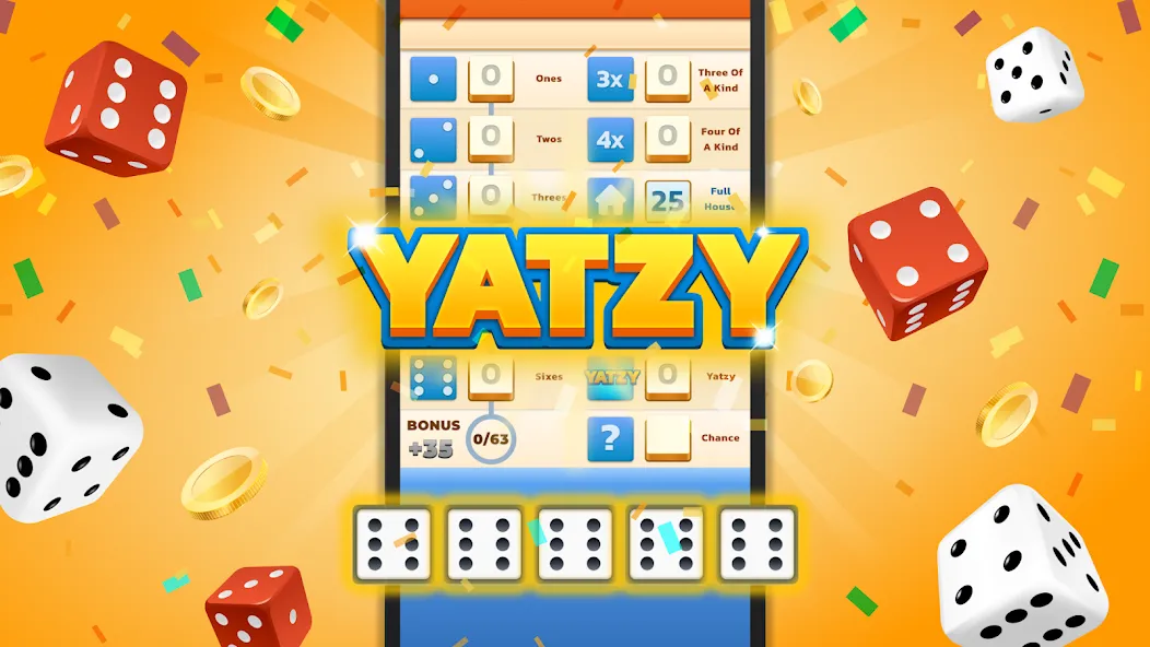 Yatzy - Fun Classic Dice Game (Ятзи)  [МОД Бесконечные монеты] Screenshot 1