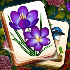 Скачать взлом Mahjong Blossom Solitaire [МОД Много монет] на Андроид