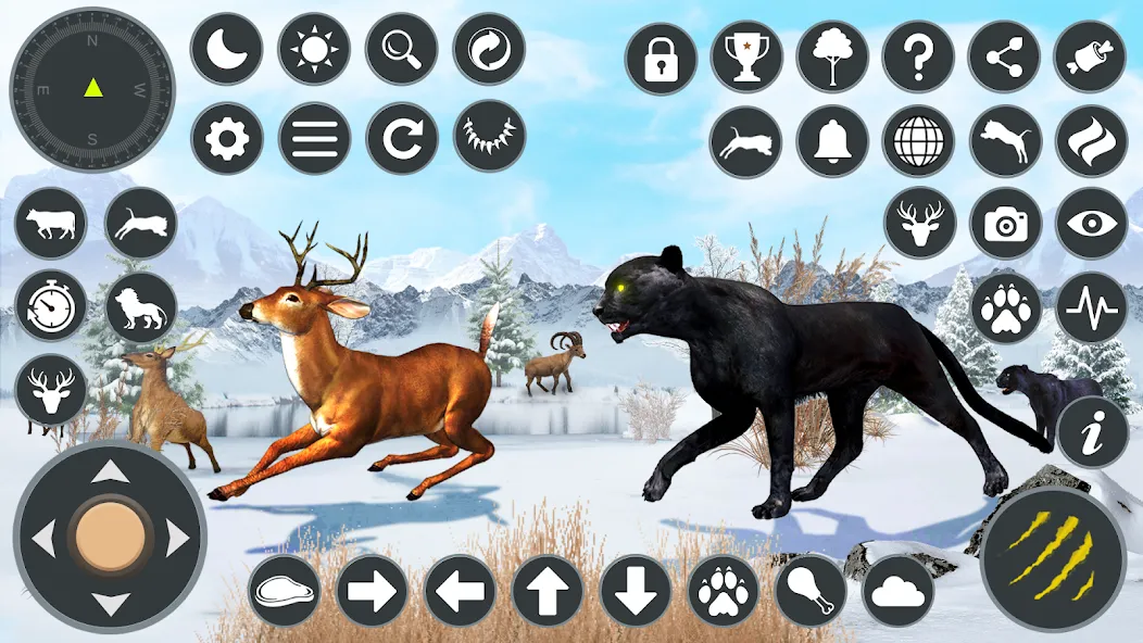 Wild Black Panther Games  [МОД Бесконечные монеты] Screenshot 1