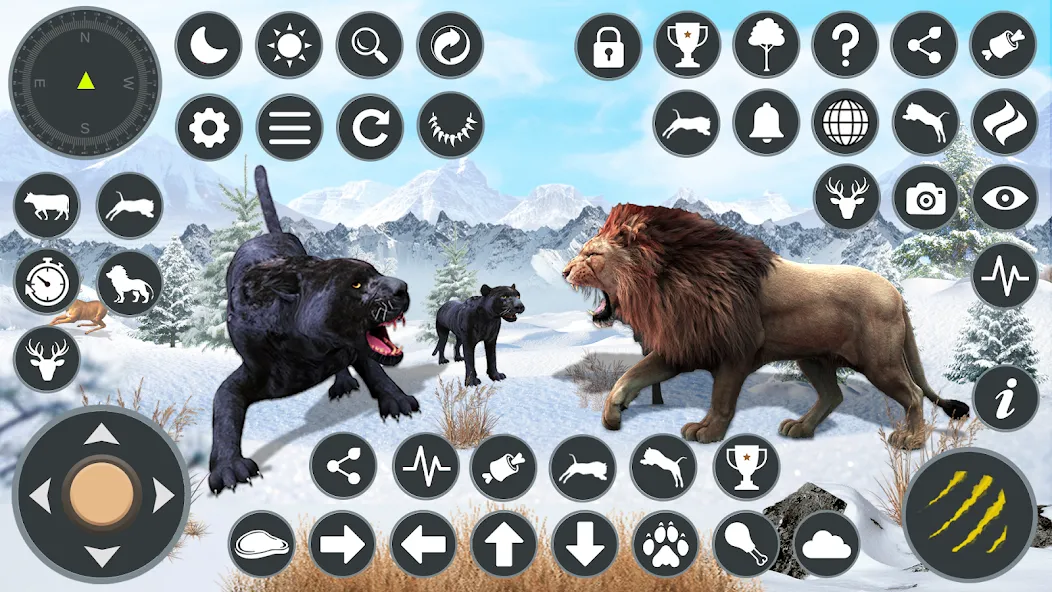 Wild Black Panther Games  [МОД Бесконечные монеты] Screenshot 2