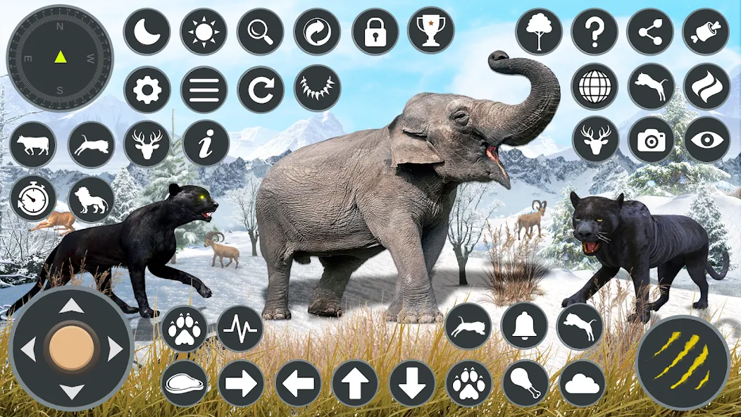 Wild Black Panther Games  [МОД Бесконечные монеты] Screenshot 3