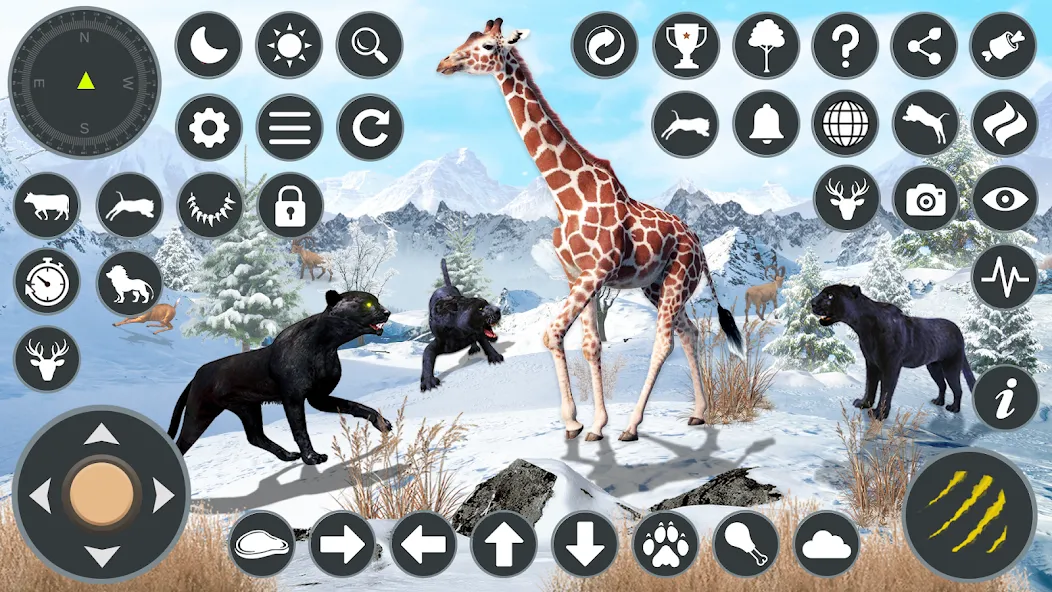 Wild Black Panther Games  [МОД Бесконечные монеты] Screenshot 4