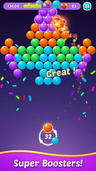 Bubble Shooter Gem Puzzle Pop (Бабл Шутер Драгоценный камень)  [МОД Меню] Screenshot 2