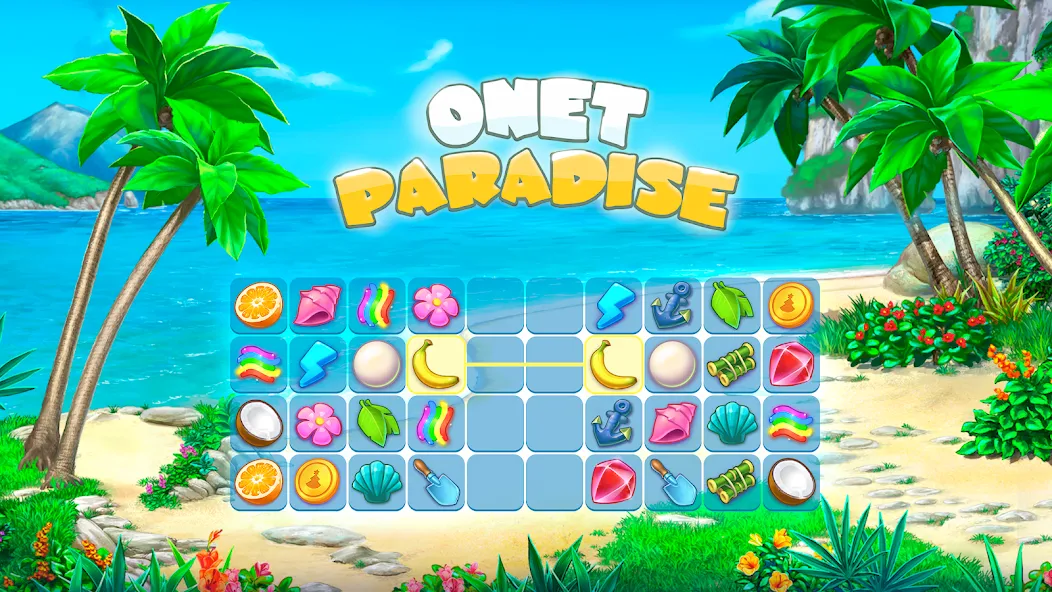 Onet Paradise: connect 2 tiles (Онет Парадайз)  [МОД Mega Pack] Screenshot 1