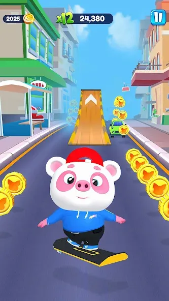 Piggy Panda Run: Fun Game  [МОД Все открыто] Screenshot 3