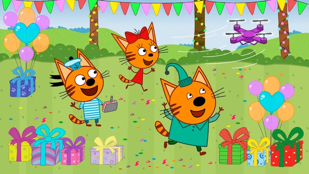 Kid-E-Cats: Kids birthday  [МОД Все открыто] Screenshot 3