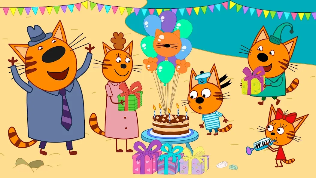 Kid-E-Cats: Kids birthday  [МОД Все открыто] Screenshot 5