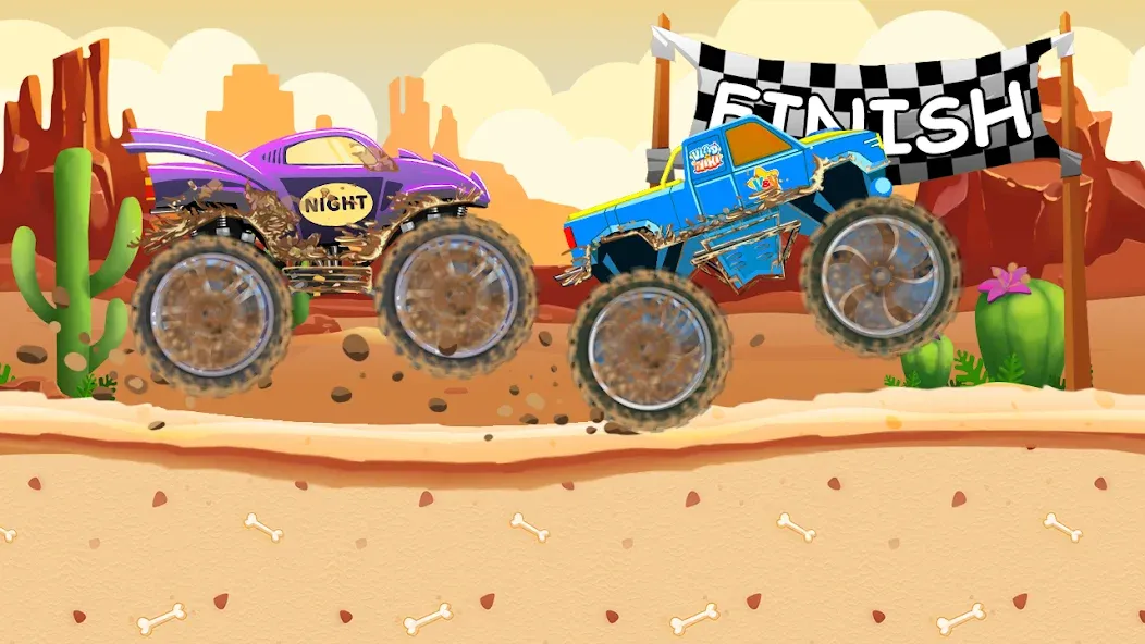 Monster Truck Vlad & Niki  [МОД Много монет] Screenshot 2