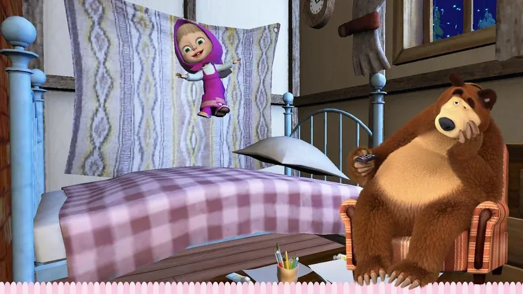 Masha and the Bear: Good Night  [МОД Все открыто] Screenshot 3