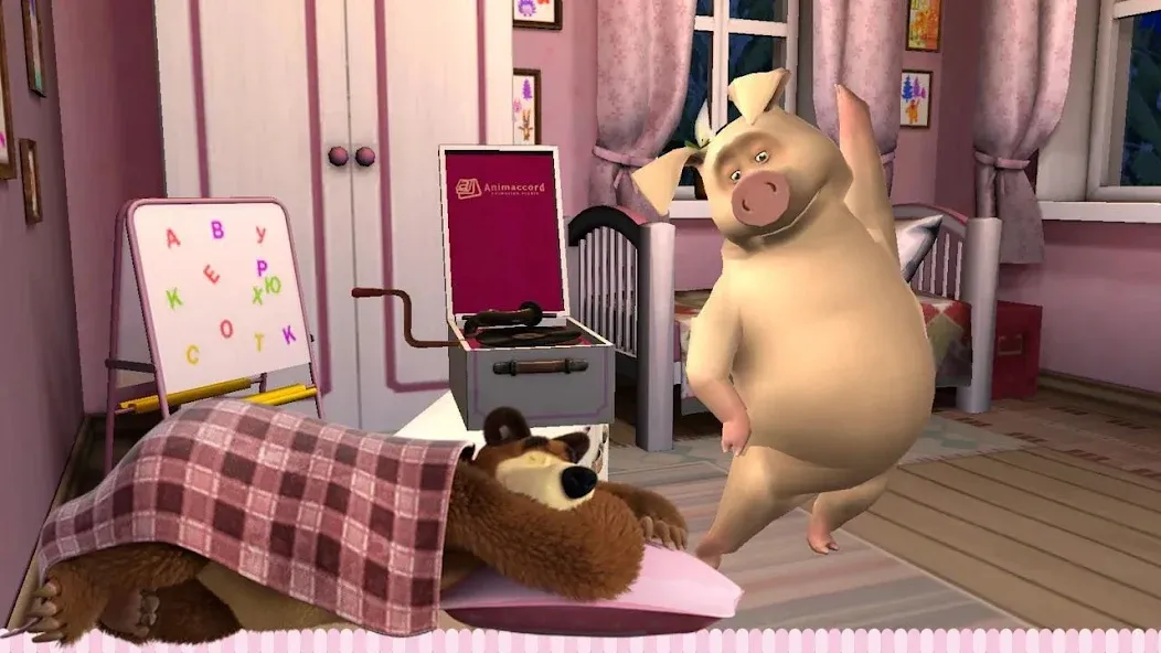 Masha and the Bear: Good Night  [МОД Все открыто] Screenshot 4