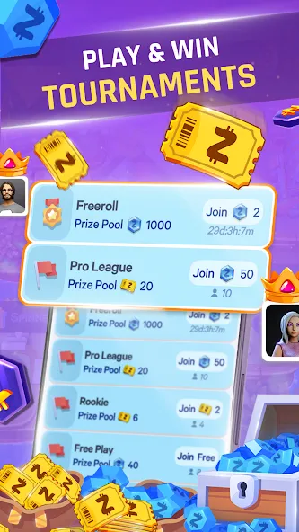 PlayZap - Games, PvP & Rewards (ПлейЗап)  [МОД Бесконечные монеты] Screenshot 2