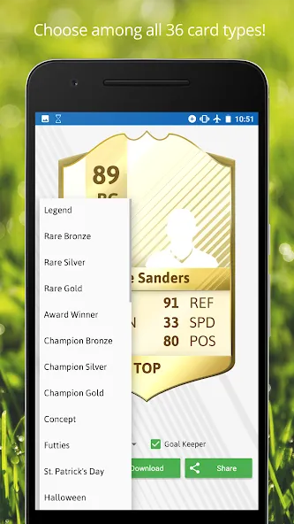 FUT Card Creator 23 (ФУТ Кард Криэйтор 23)  [МОД Menu] Screenshot 4