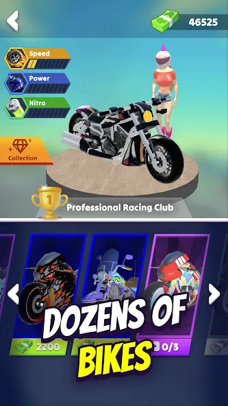 Wild Wheels: Bike Racing (Уайлд Вилз)  [МОД Menu] Screenshot 4